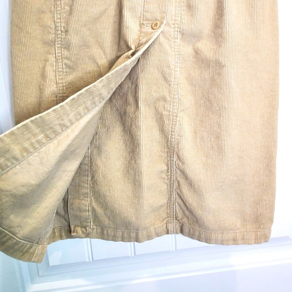 B Moss Button Down Corduroy Skirt Sz 2 - Picture 3 of 10